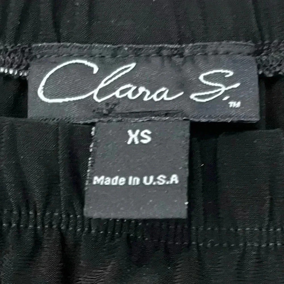 Clara s loose fit puff arms xs black top fancy - Picture 2 of 2